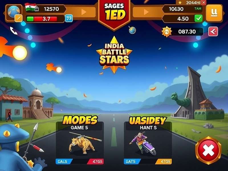 India Battle Stars Game Screenshot